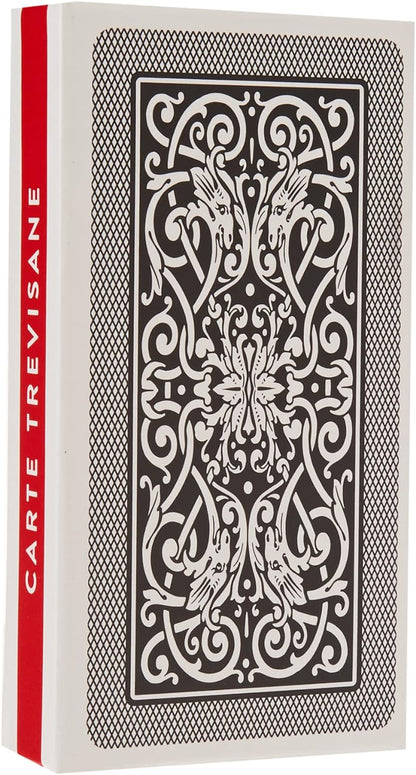 Dal 10073 - Trevisane Italia Regional Playing Cards, Red Case