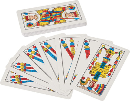 Dal 10073 - Trevisane Italia Regional Playing Cards, Red Case