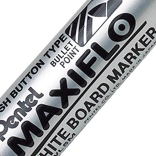 Pentel Maxiflo Drywipe Marker Pen - Green, Box of 12