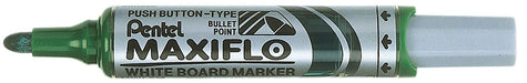 Pentel Maxiflo Drywipe Marker Pen - Green, Box of 12