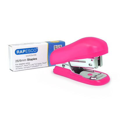 Rapesco 1412 Bug Mini Stapler, 12 Sheet Capacity, and 1000 x 26/6 mm Staples