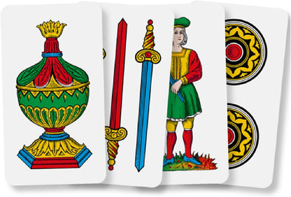 Dal Negro: "Romagnole Plastificate Plasticized Italian Playing Cards Deck of 40 Cards