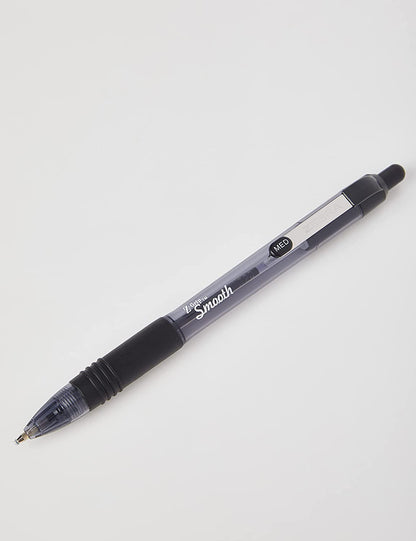 ZEBRA Pen Z Grip Black Ballpoint, Smooth & Comfortable ZEBRA Pens With Pocket Clip, Retractable Ballpoint, Reliable Black Biro Pens Multipack For Everyday Use - Black Ink, Medium Point