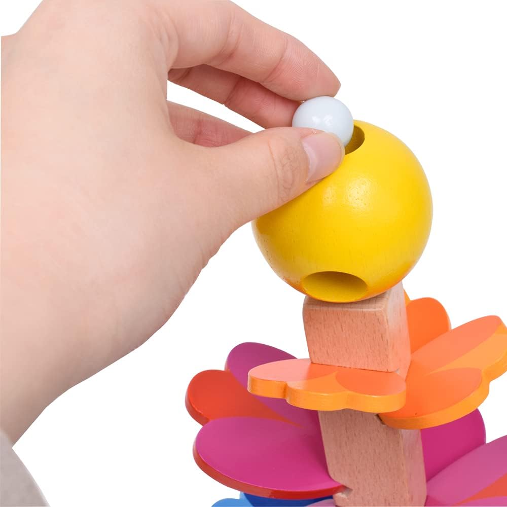 GOKI 53832 Pagoda Marble Game, Multicoloured