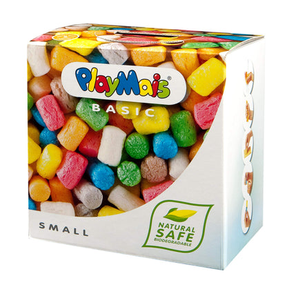PlayMais Basic Bastel-Set für Kinder ab 3 Jahren | Bunte Basteln | Natürliches Spielzeug | Fördert Kreativität & Motorik | Geschenk für Mädchen & Jungen (Small)