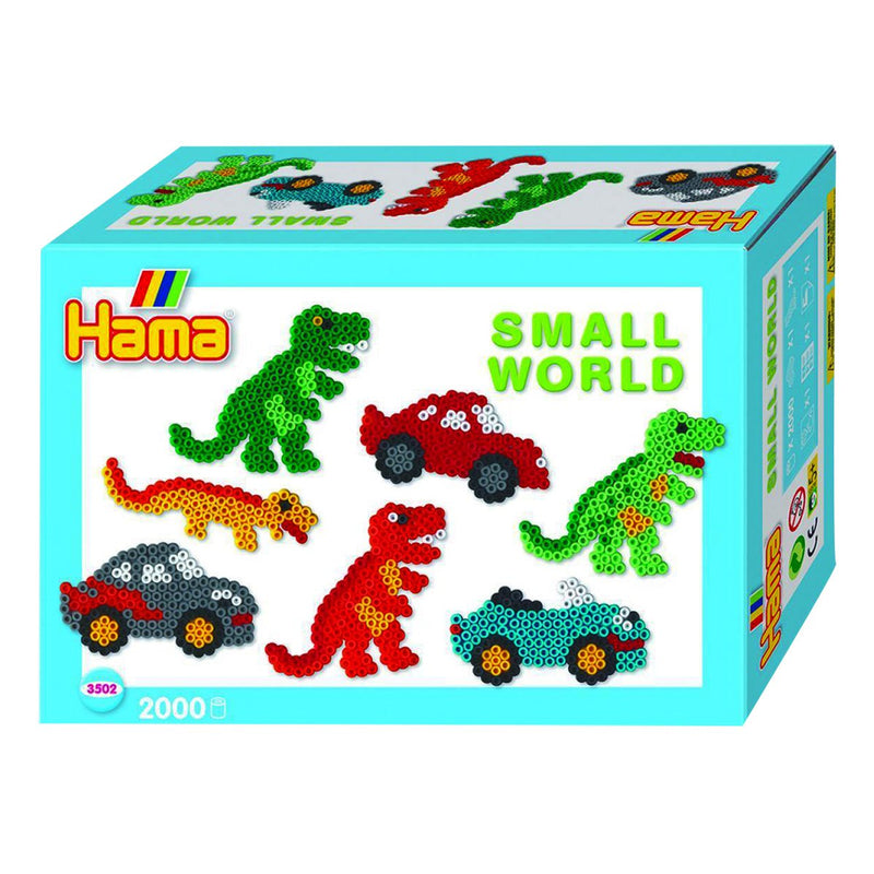 Hama-10.3502 Dinosaurio Juego de Cuentas para Planchar, Multicolor, Small (10.3502