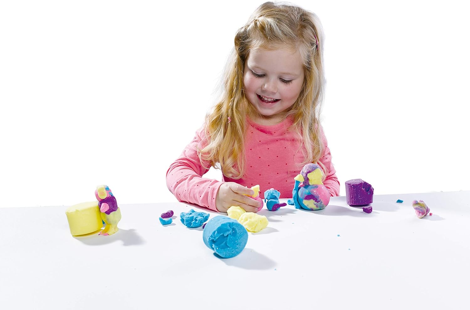 SES Creative 00466 Glitter Play Dough, Mixed Colours