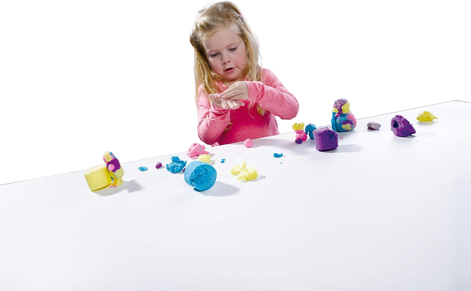 SES Creative 00466 Glitter Play Dough, Mixed Colours