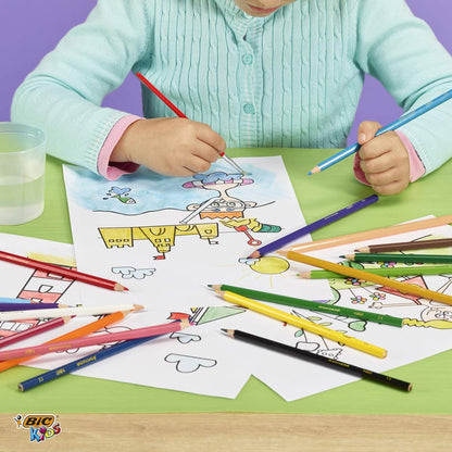 BIC Kids Aquacouleur Colouring Pencils 12 Pack