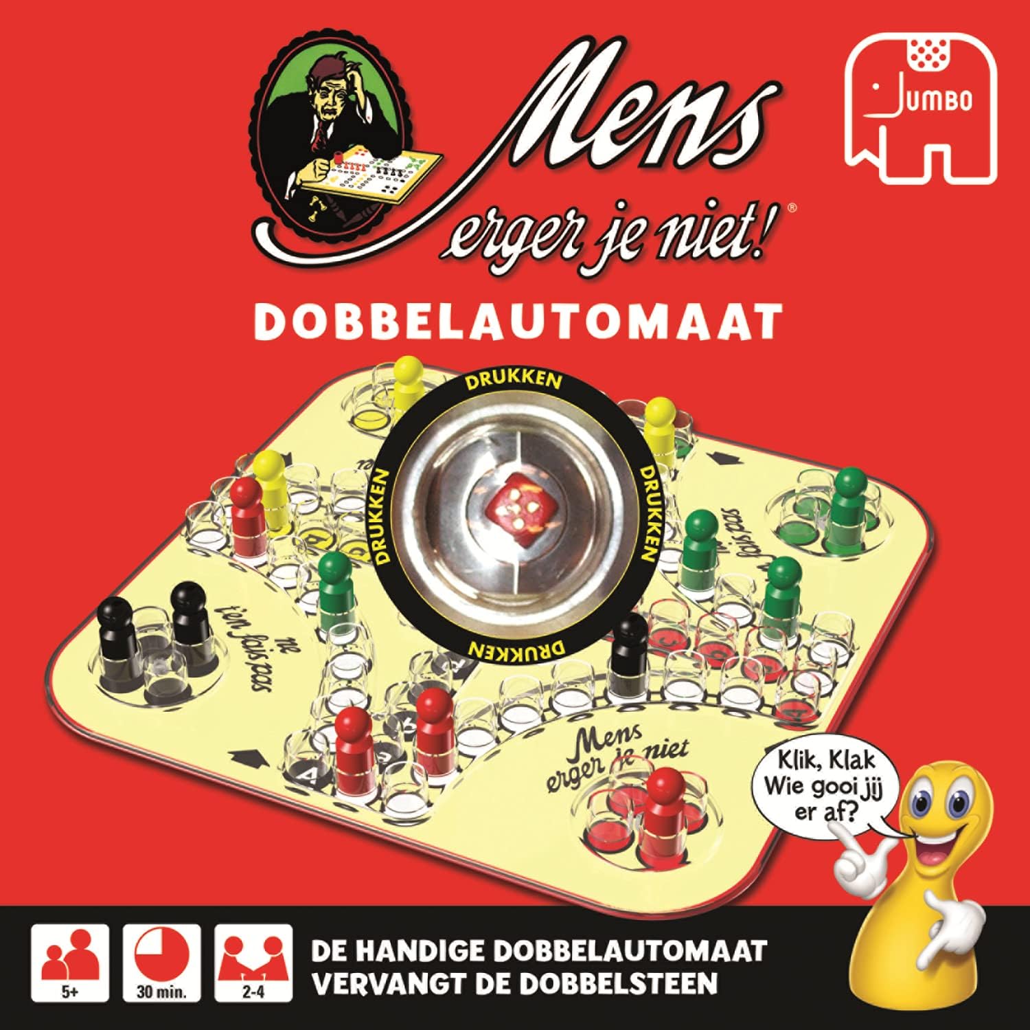 Jumbo - Mens Erger Je Niet! Dobbelautomaat - 00374