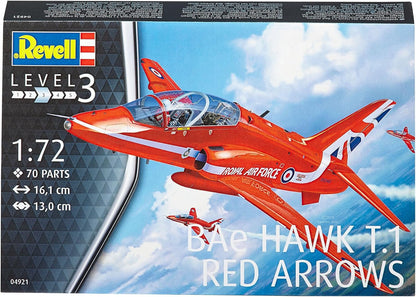 Revell 04921 BAe Hawk T.1 "Red Arrows" 1:72 Scale Unbuilt/Unpainted Plastic Model Kit