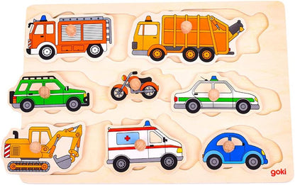 Goki Plug Transportation Puzzle (8 Piece
