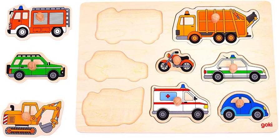 Goki Plug Transportation Puzzle (8 Piece