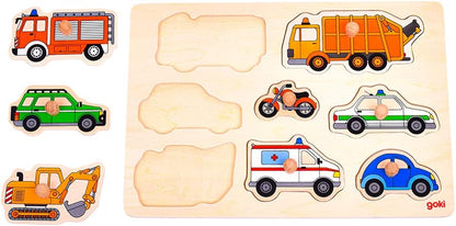Goki Plug Transportation Puzzle (8 Piece