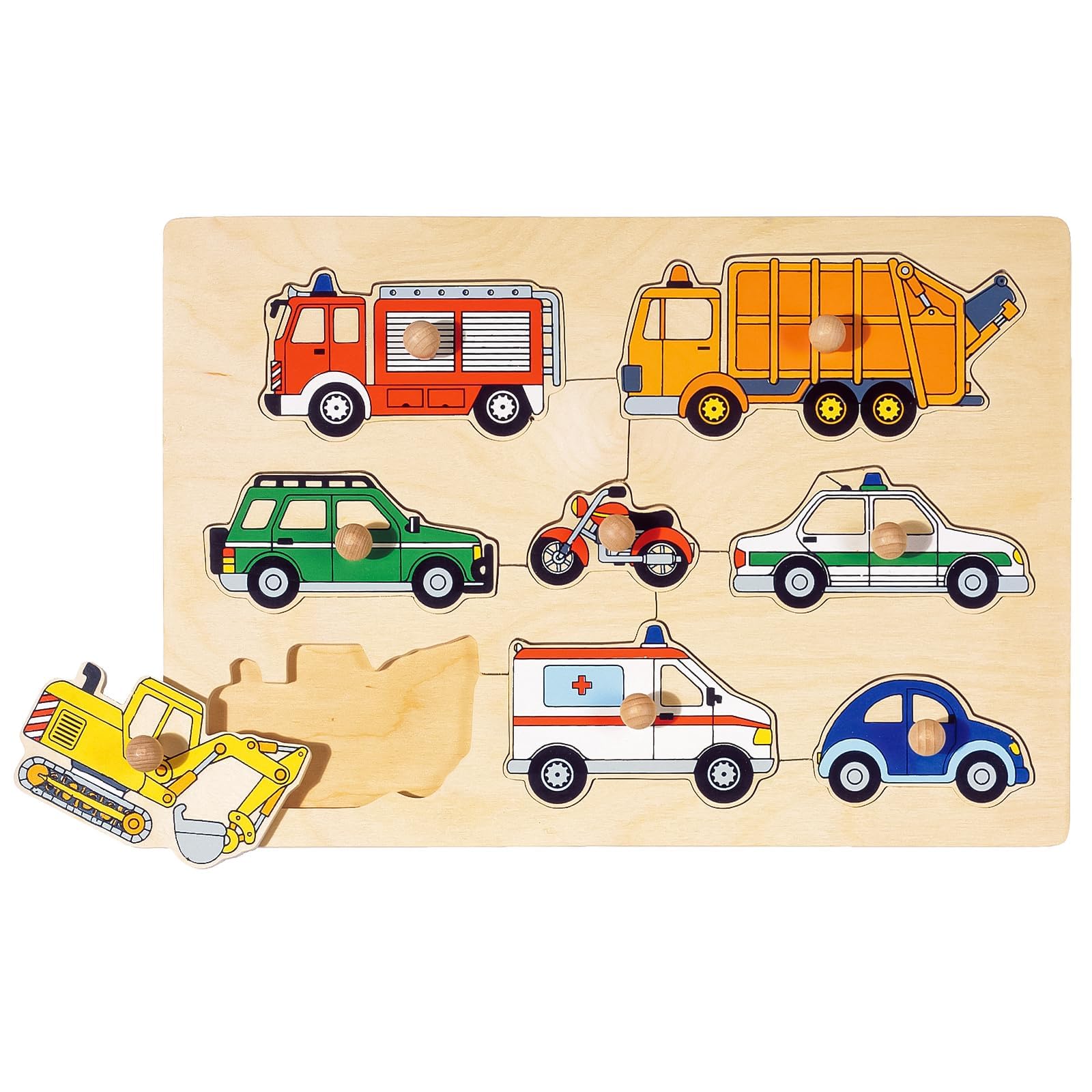 Goki Plug Transportation Puzzle (8 Piece
