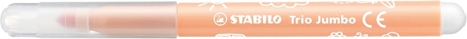 Felt Tip Pen - STABILO Trio Jumbo - Wallet of 12 - Assorted Colours
