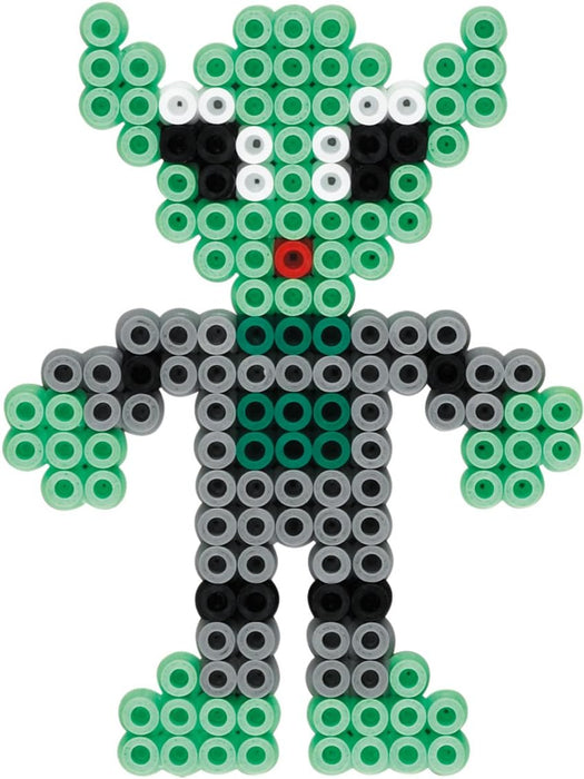 Hama | Glow in The Dark Beads | 1500 pcs, 3 Pegboards, Colour Printed Design Sheet, Instructions & Ironing Paper | Mosaic Decoration Arts & Craft for Creative Children