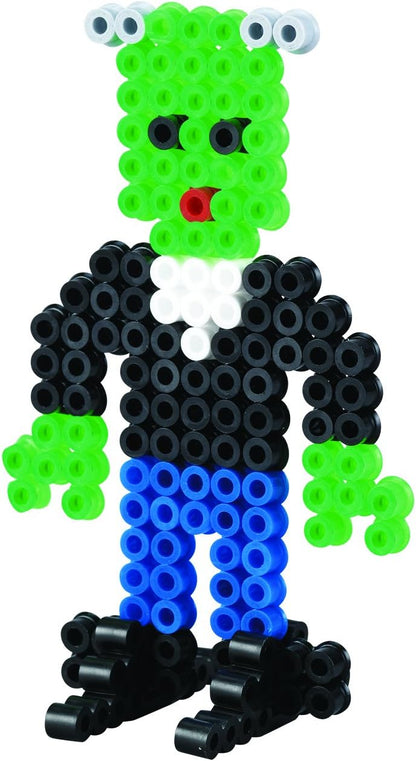 Hama - 3414 - Loisirs Créatifs - Boîte 1500 Perles à Repasser + 3 Plaques - Taille Midi - Phosphorescent