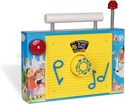 Fisher Price Classics | TV Radio | Interactive Toy for Pretend Games and Role Play, Classic Preschool Toy with Retro-Style Packaging, Suitable for Boys and Girls Ages 18 Months+ | Basic Fun 1703