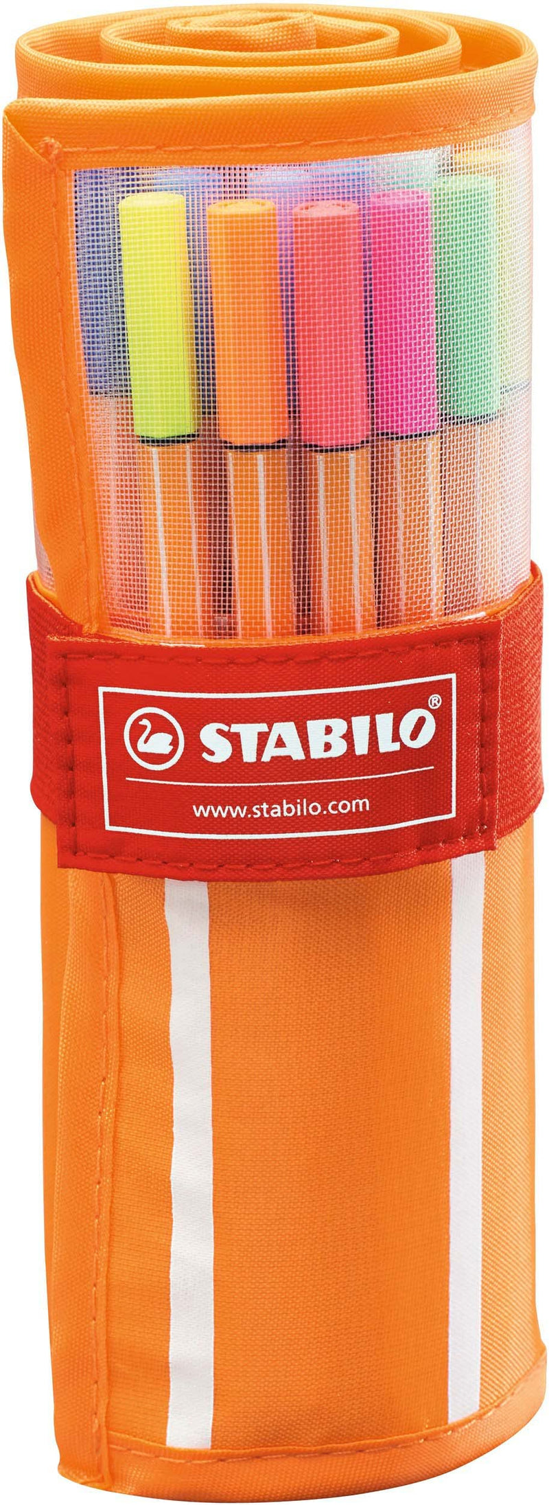 Fineliner - STABILO point 88 - Rollerset of 30 - Assorted Colours including 5 Neon Colours