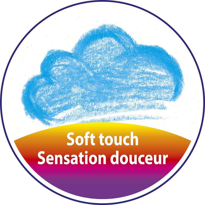 BiC Kids Supersoft - Caja de lápices de colores con sacapuntas (8 unidades