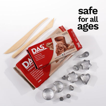 DAS Terracotta Air-Hardening 500g Modelling Clay, Ideal for Professionals & Hobbyists