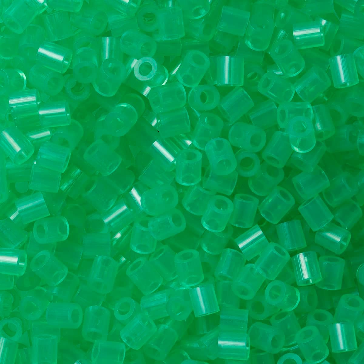 Hama Beads Bag | Approx. 1000 Midi Fuse Beads | Mosaic Decoration Arts & Craft for Creative Children Ages 5+ | Translucent Green 1000 pcs Translucent green