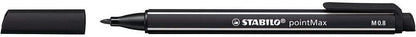 STABILO pointMax Felt Tip Pen, Black