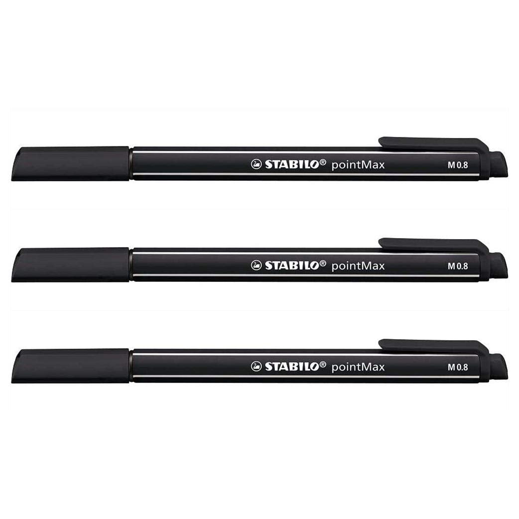 STABILO pointMax Felt Tip Pen, Black