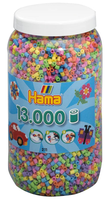 Hama - Bote de Hama midi mix, 13000 piezas , color/modelo surtido