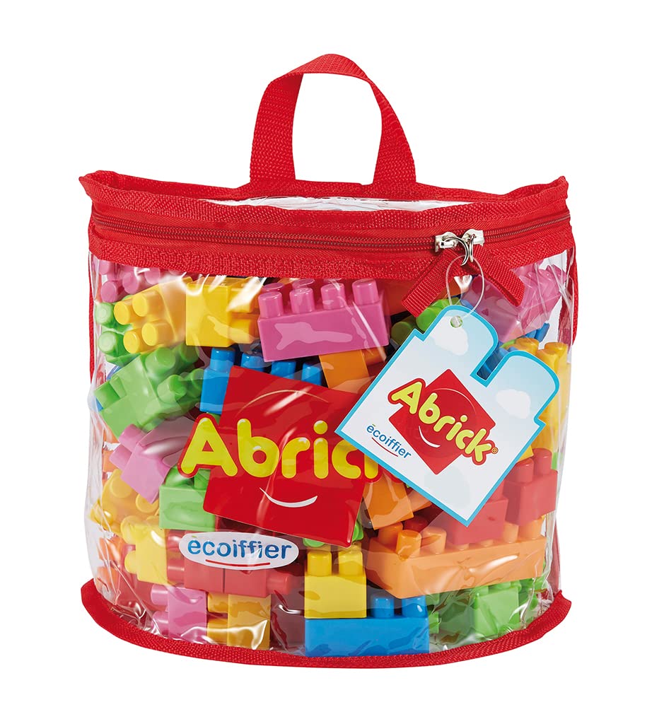 Ecoiffier Abrick 846 Set of 100 Building Blocks in a Semi-Circular Bag