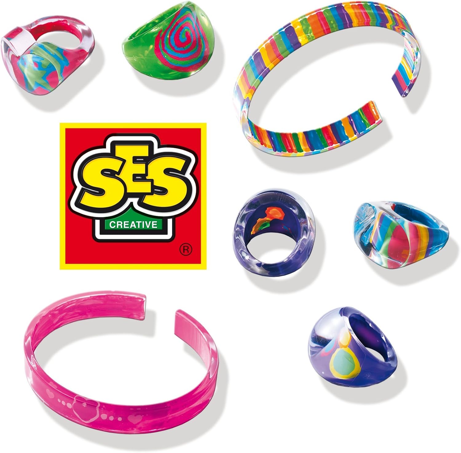 SES 01007 Ringen und Armbänder Creative 01007-Ringe, Mehrfarbig