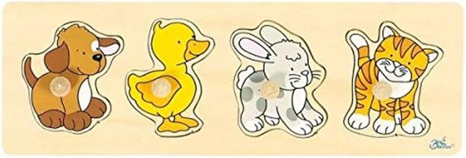 GoKi Wooden Animal Puzzle, 4 Pieces