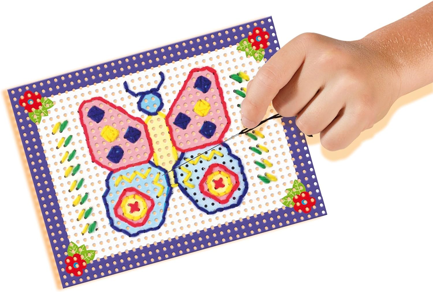 SES Creative 14838 SES Ich lerne sticken Cat I Learn to Embroider, Multicoloured, Medium