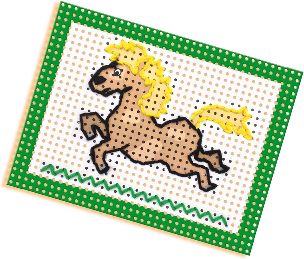 SES Creative 14838 SES Ich lerne sticken Cat I Learn to Embroider, Multicoloured, Medium
