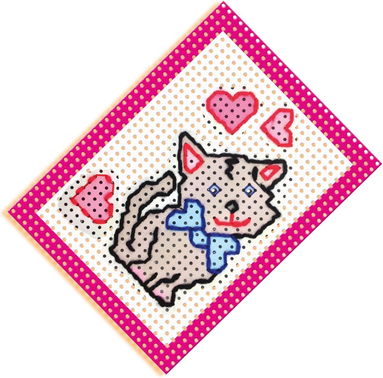 SES Creative 14838 SES Ich lerne sticken Cat I Learn to Embroider, Multicoloured, Medium