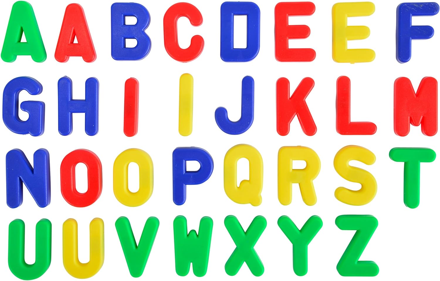 Simba 104591456 - Art & Fun Magnet-Groß-Buchstaben, 31 Teile, 3cm, Magnetbuchstaben, Alphabet, Wörter Lernen, ab 3 Jahren (Packung mit 2