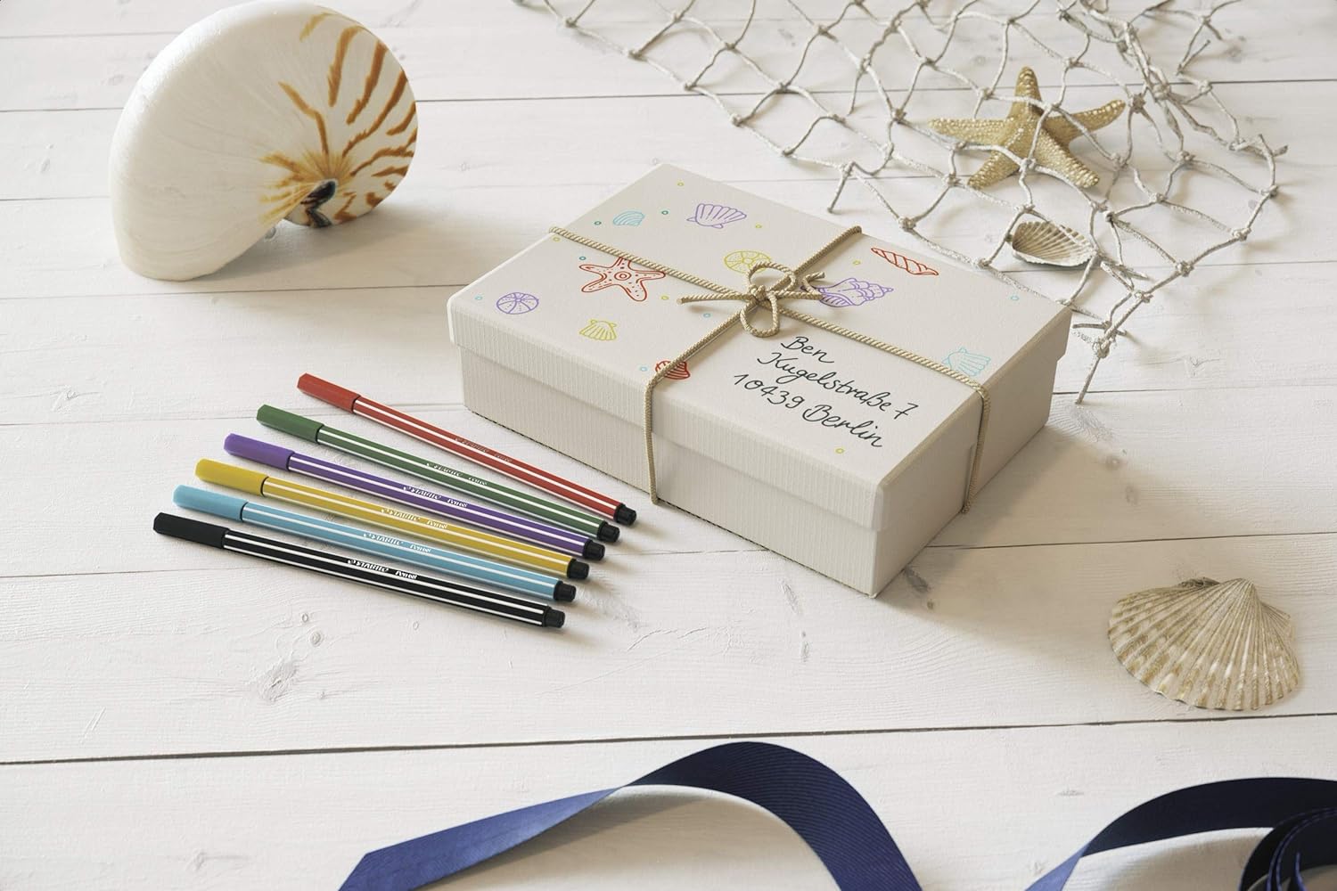 Premium Fibre-Tip Pen - STABILO Pen 68 - Pack of 15 - Assorted Colours including 5 Neon Colours