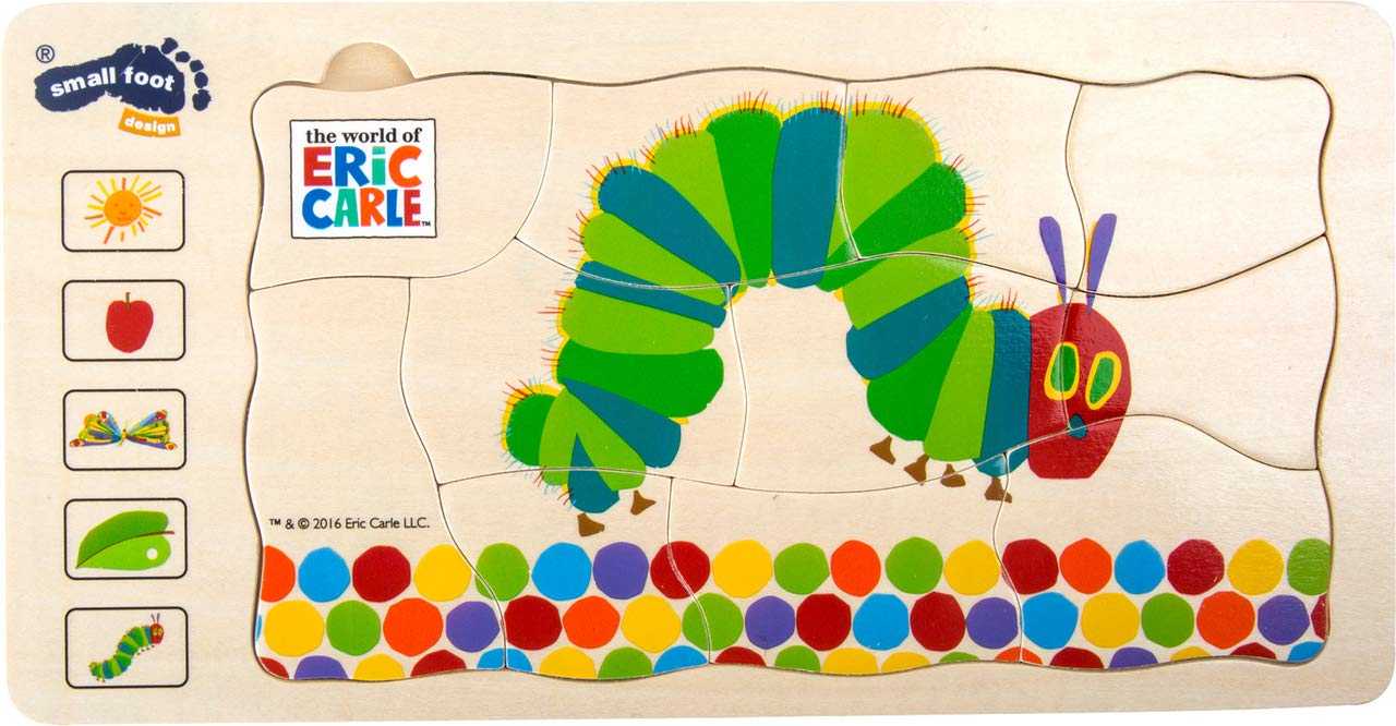 Small foot - Puzzel van Rupsje nooitgenoeg - Houten speelgoed vanaf 3 jaar