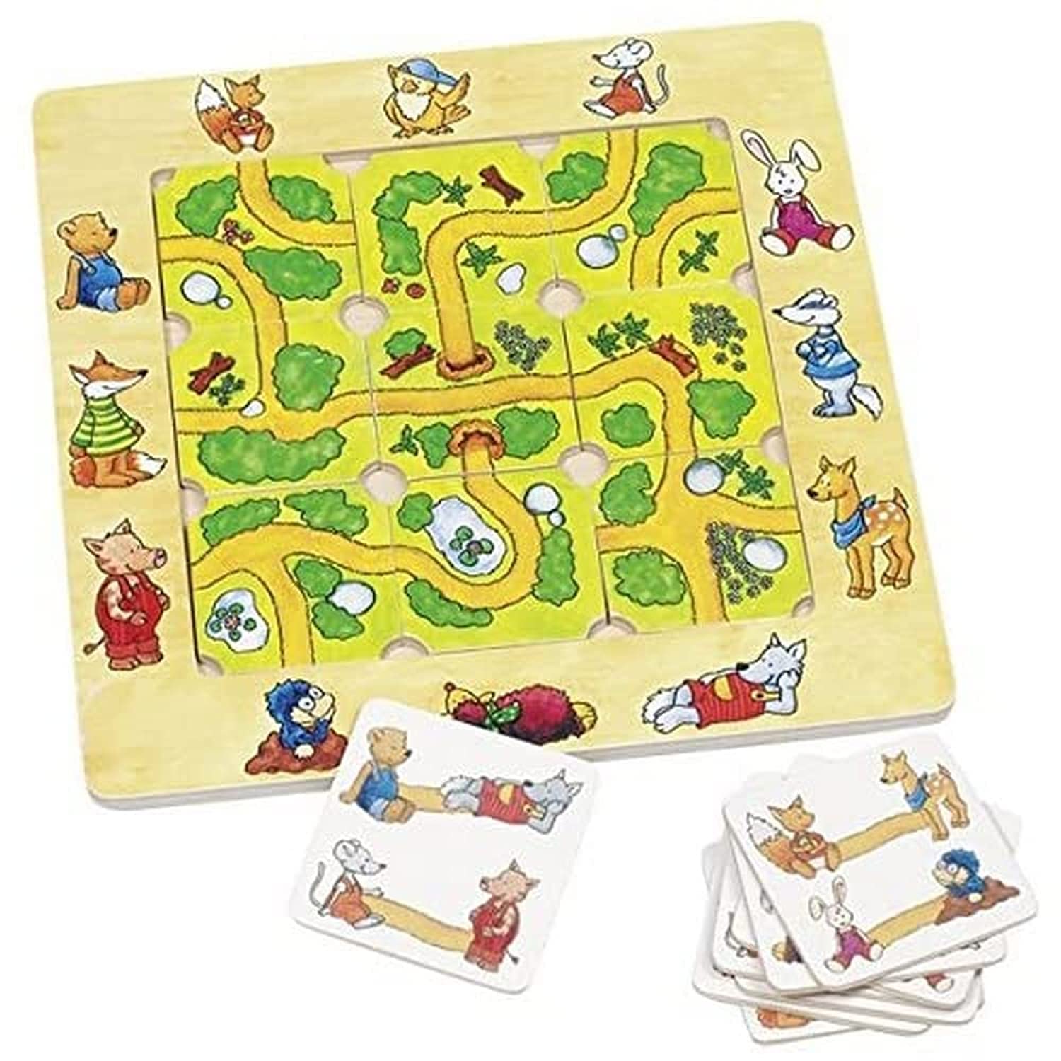Goki 56944 Puzzle Game, Find The Way, Multicolor
