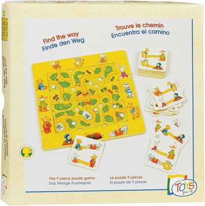 Goki 56944 Puzzle Game, Find The Way, Multicolor