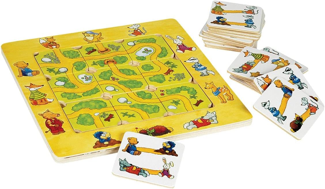 Goki 56944 Puzzle Game, Find The Way, Multicolor
