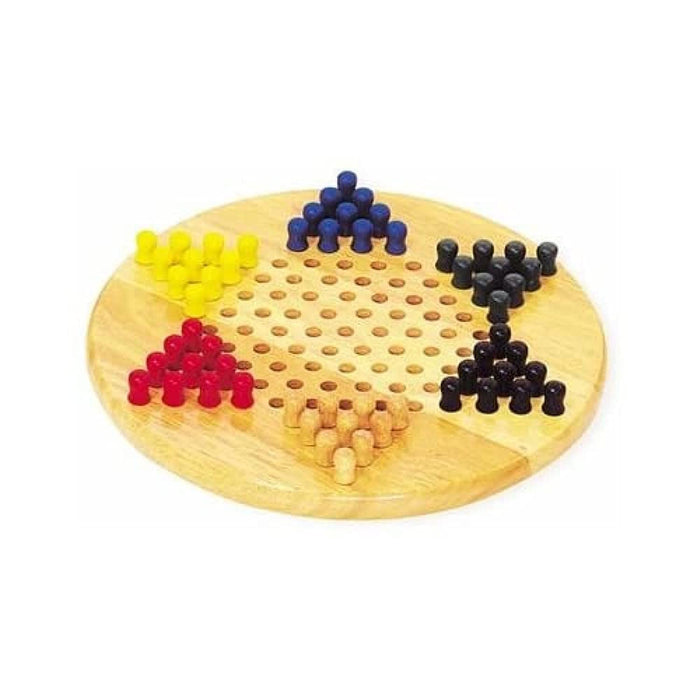 K-Play Wooden Chinese Checkers Halma Classic Board Game Toy