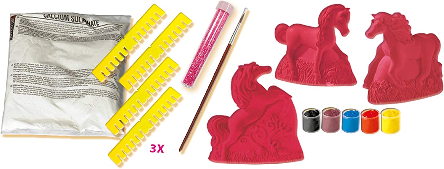 SES Creative - Set para moldear y pintar caballos, multicolor (01356