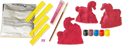 SES Creative - Set para moldear y pintar caballos, multicolor (01356