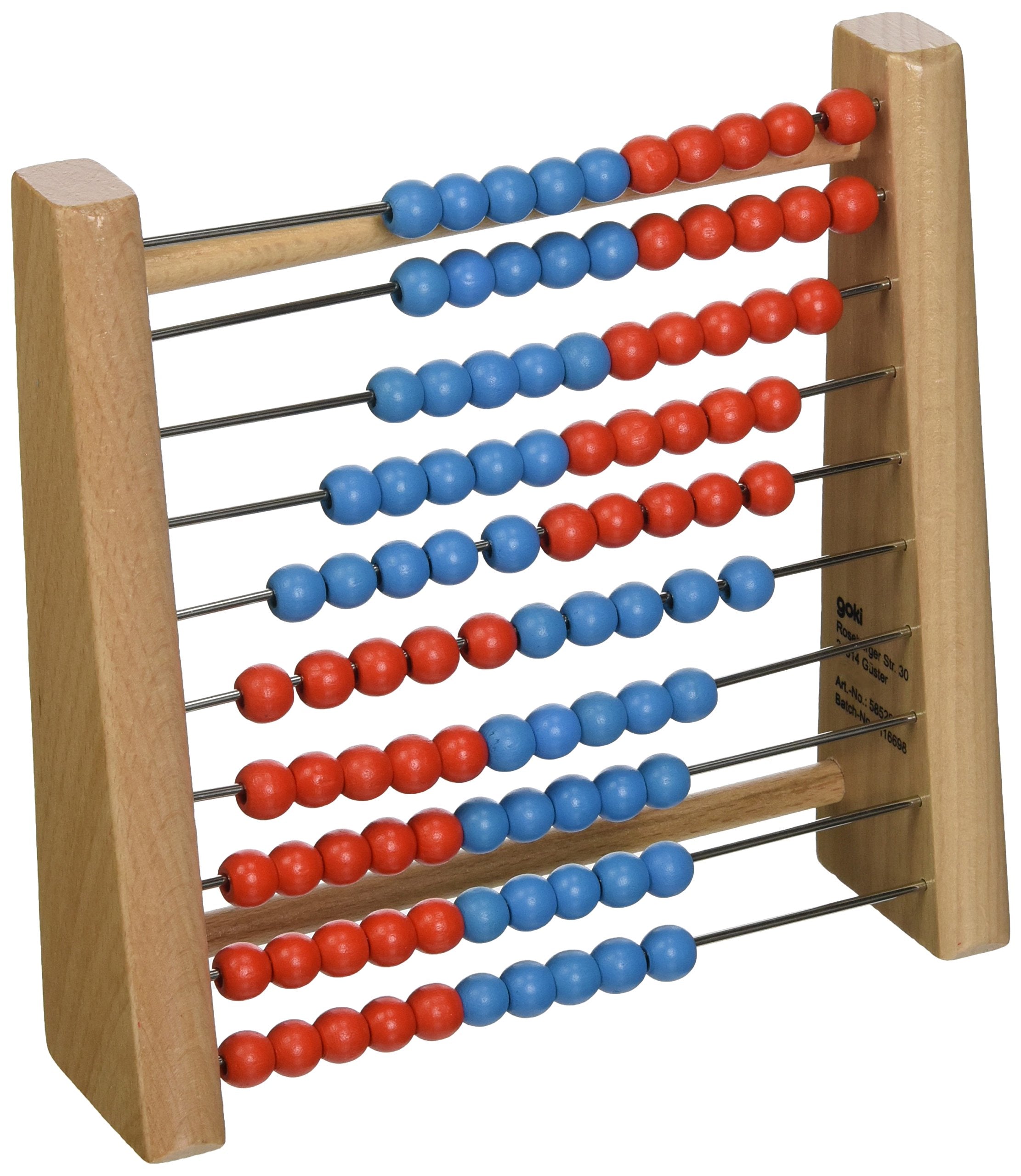 GOKI- Juegos Educativos Ábaco, Multicolor, S (58529