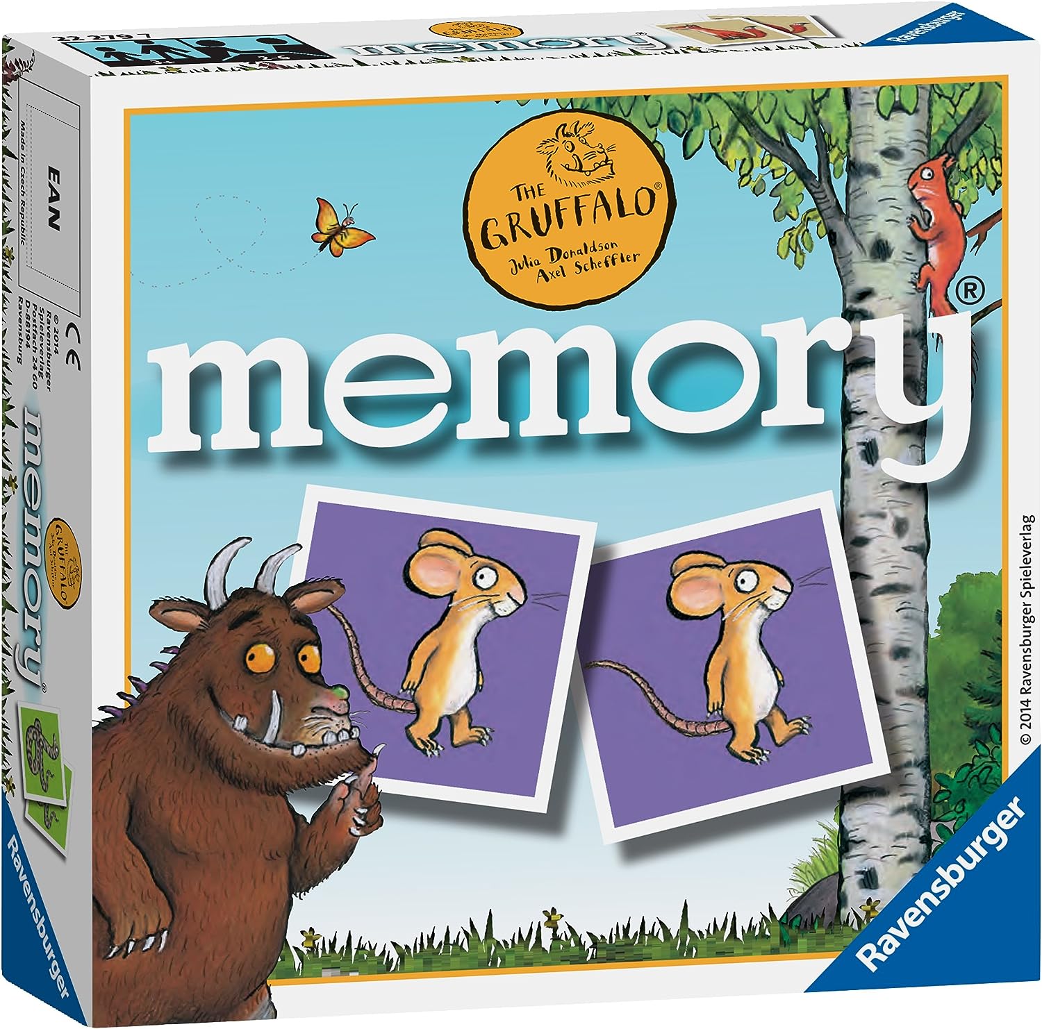 Ravensburger The Gruffalo Mini Memory Game - Matching Picture Snap Pairs Game For Kids Age 3 Years and Up - Gruffalo Toy