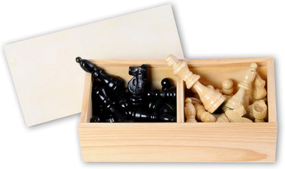 Engelhart Boite d'Echecs en bois 32 pièces