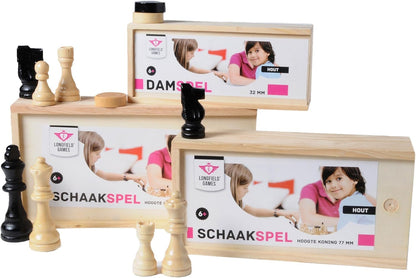 Engelhart Boite d'Echecs en bois 32 pièces