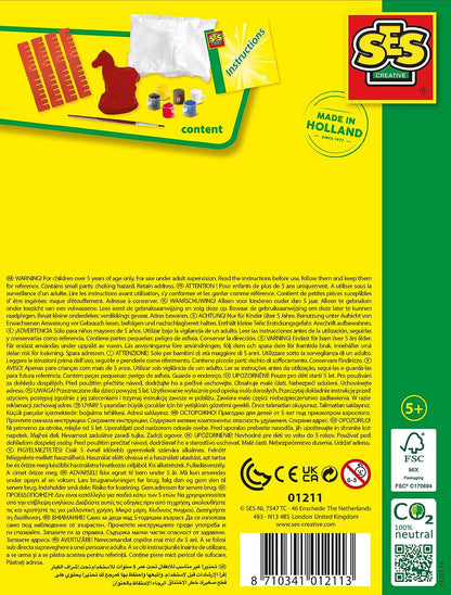 SES 01211 Children's Horse Casting and Painting Set for 5 years to 9 years
